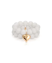 Ettika Luck and Love Turquoise Stretch Bracelet