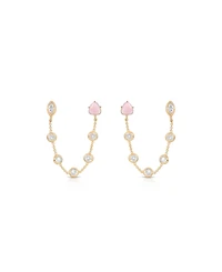 Ettika Double Piercing Turquoise Earrings