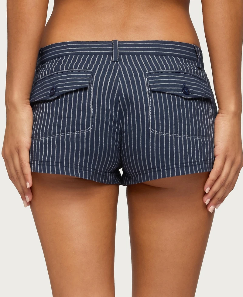 Edikted Women's Lina Pinstripe Shorts