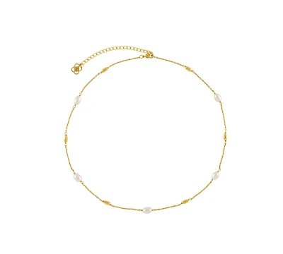 Ottoman Hands Lyra Pearl Beaded Necklace