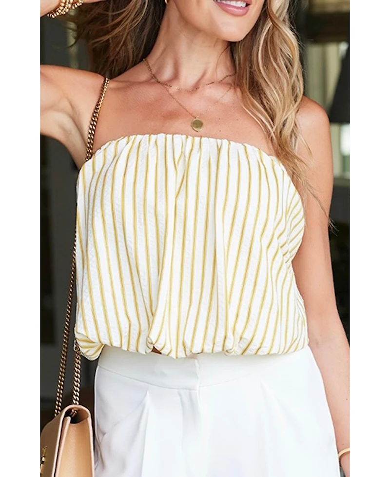 Bishop + Young Women's Serene Bubble Stripes Top