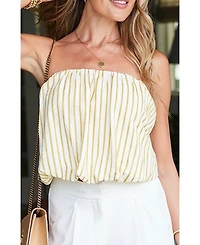 Bishop + Young Women's Serene Bubble Stripes Top