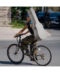 Yescom Acoustic Guitar Hard Case with Folding Stand Backpack Strap and Folding Stand Fits 40" 41" Dreadnought 2026 Exclusive Edition Rococo GainsBoro