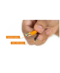 Tether Tools TetherPro 15' Usb-c to Usb-c Right Angle Cable