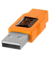 Tether Tools Pro 16' Usb 2.0 Active Extension Cable, High-Visibility