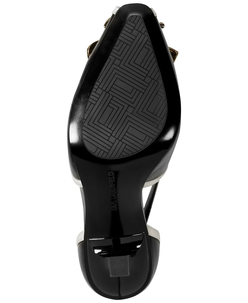 Karl Lagerfeld Paris Women's Lacey High Dress Sandals