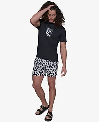 Karl Lagerfeld Paris Men's Short-Sleeve Box Logo Rashguard