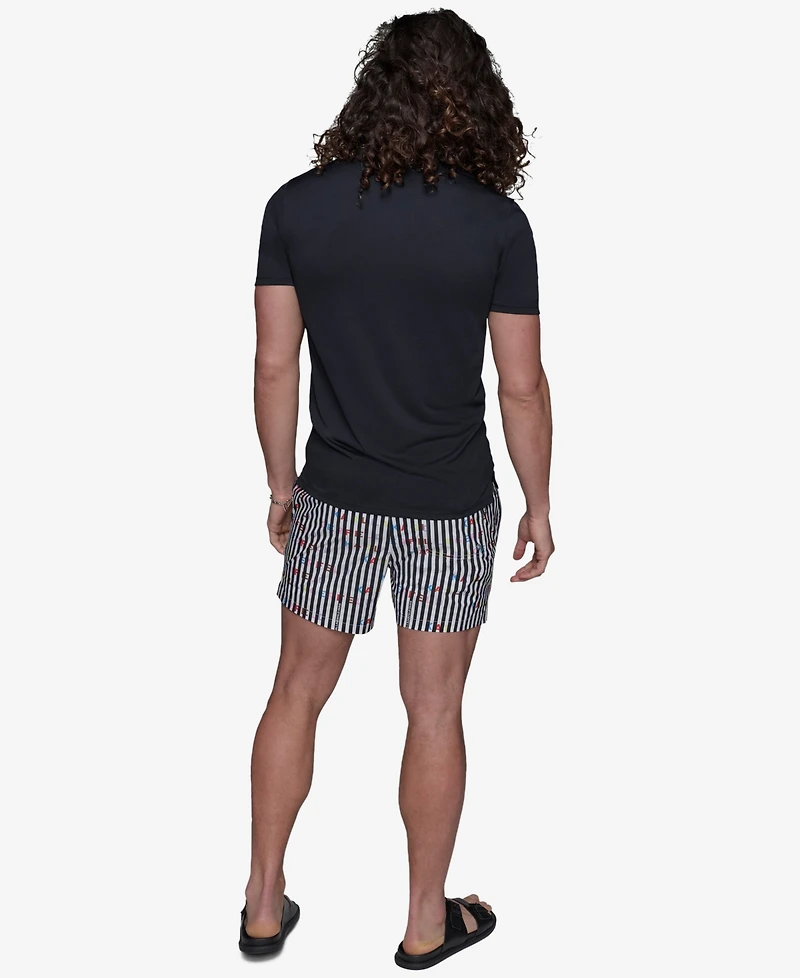 Karl Lagerfeld Paris Men's Short-Sleeve Logo Rashguard