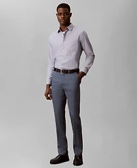 Calvin Klein Men's Linen Blend Slim-Fit Pants
