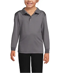 Lands' End Girls Long Sleeve Rapid Dry Polo Shirt