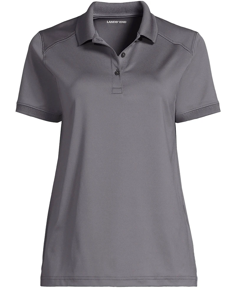 Lands' End Women's Short Sleeve Rapid Dry Polo Shirt