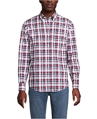 Lands' End Big & Tall Long Sleeve Madras Shirt