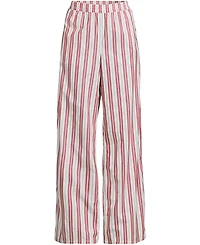 Lands' End Women's Poplin High Rise Extra Wide Leg Pants