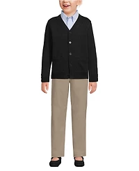 Lands' End Girls School Uniform Legacy Varsity Cardigan