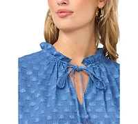 Vince Camuto Women's V-Neck Short-Sleeve Top