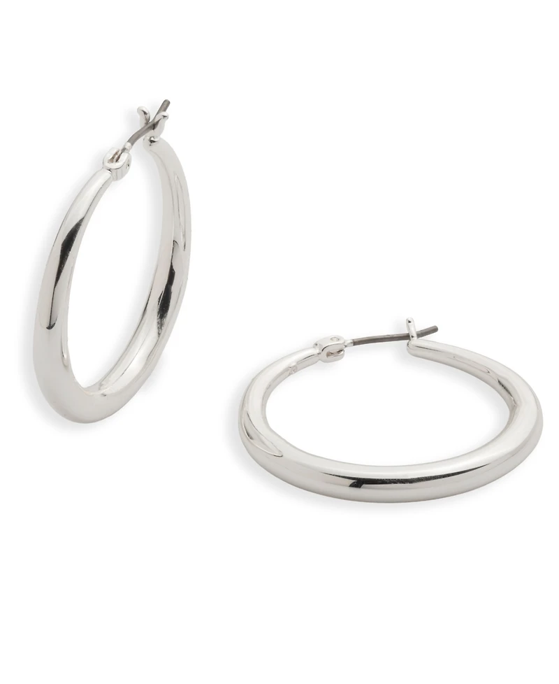Lauren Ralph Small Graduated Hoop Earrings 1-1/8"