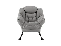 Slickblue Cozy Sherpa Accent Chair with Head Pillow Upholstered Design