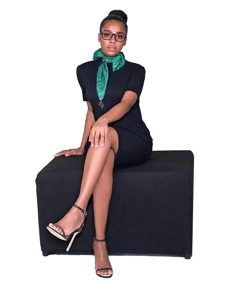 Dai Moda Dm Logo Versa Scarf with logo hardware