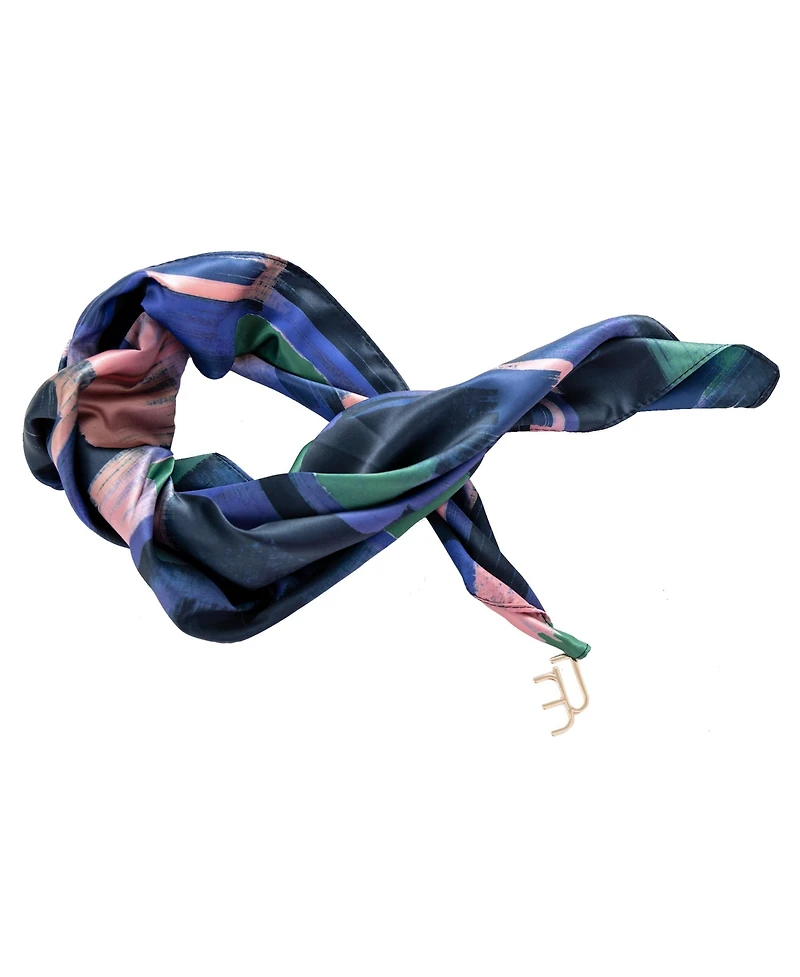 Dai Moda Zion Print Versa Scarf with logo hardware