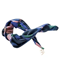 Dai Moda Zion Print Versa Scarf with logo hardware