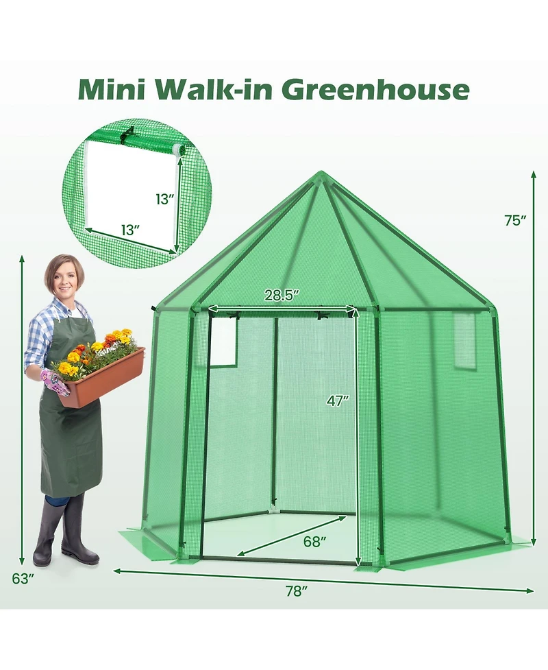 Gouun Mini Walk-in house with Pe Cover