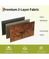 gaomon 63" Dresser with 12 Drawers, Tv Stand for 55-70 Inch Tv, Fabric Dresser for Living Room, Long Chest of Drawers with Open Shelves