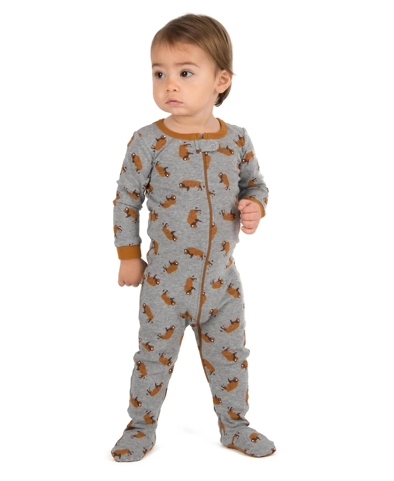 Leveret Toddler Boys Matching Family One-Piece Cotton Sleep 'n Play Footed Pajamas