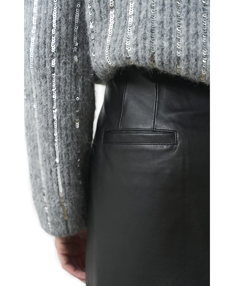 Velez Women's Efos Leather Pencil Skirt