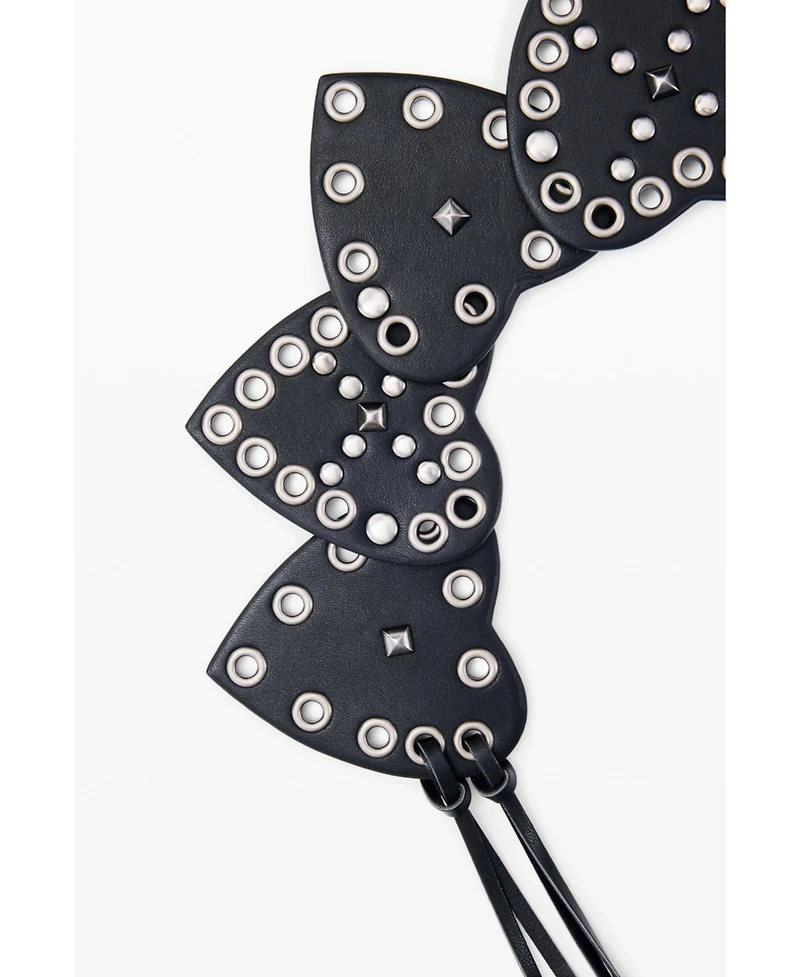 Desigual Women's Studded belt hearts