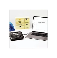 Brother P-Touch PTD460BT P-Touch 30 mm/s Print Speed Business Expert Connected Label Maker with 1 Roll Sample Tape