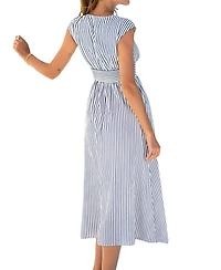 Cupshe Women's V-Neck Pull-On Shirt Dress