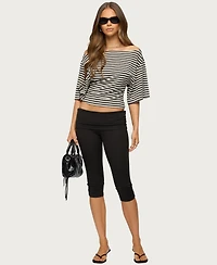Edikted Women's Jadan Striped Off Shoulder Top
