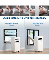 Cowsar 8,000 Btu Portable Ac with Fan, Dehumidifier, Remote