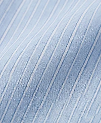 Modenaire Women's Striped Tie-Neck Bow Shirt Dress