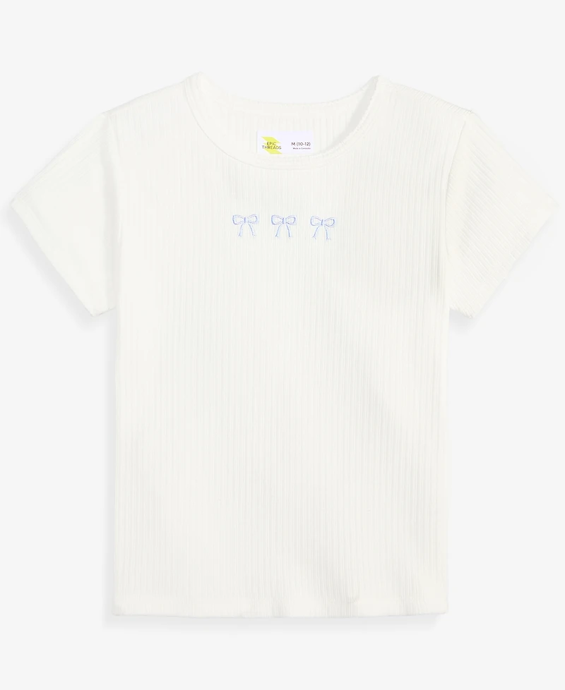 Epic Threads Girls' Xs-xl Ribbed Baby T-Shirt, Macy's Exclusive