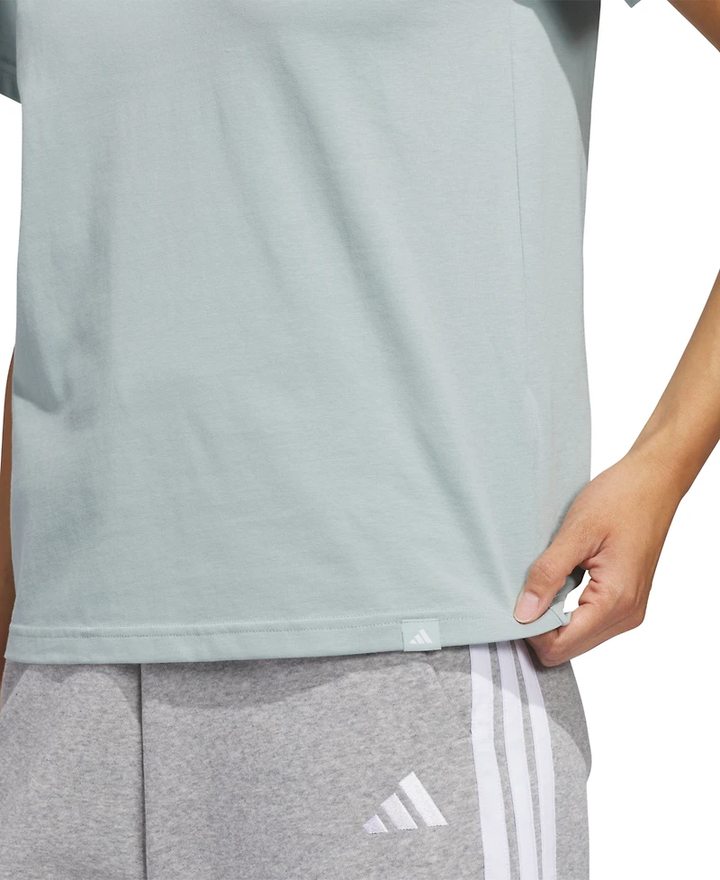 adidas Women's Crewneck Short-Sleeve Cotton T-Shirt