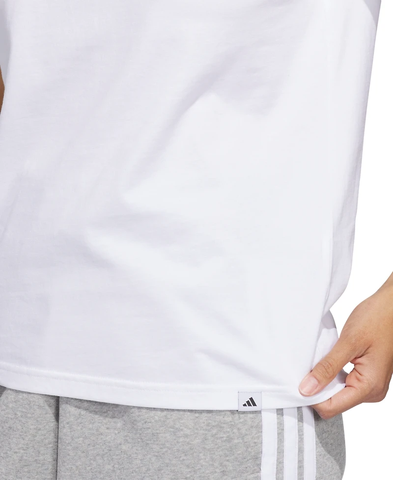 adidas Women's Crewneck Short-Sleeve Cotton T-Shirt