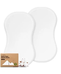 KeaBabies Soft Soothe Organic Cotton 2 Pack Bassinet Sheets, Halo BassiNest Hourglass 30" x 18"
