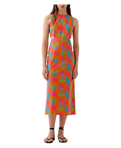 Scalpers Women's Emb Color flattering Dress