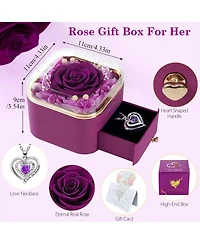 Gnuadz Preserved Heart Necklace Gift For Her Couple Mother