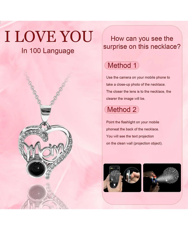Gnuadz Preserved Necklace Gift Mom Grandma Birthday Anniversary