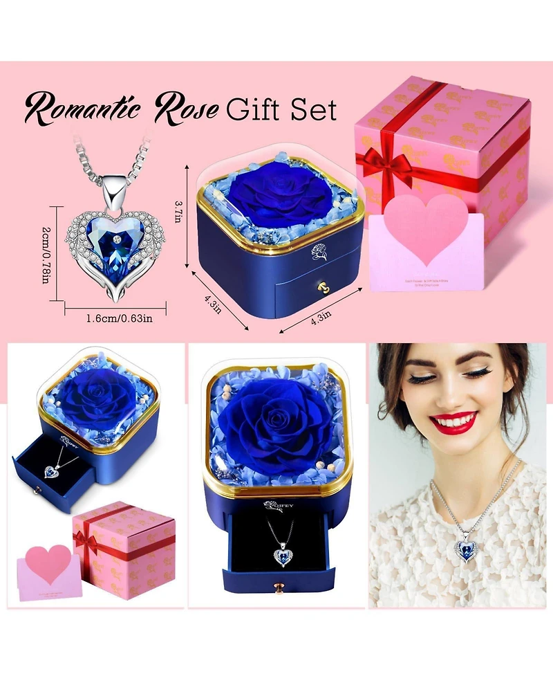 Gnuadz Preserved Heart Necklace Couple Mother Gift