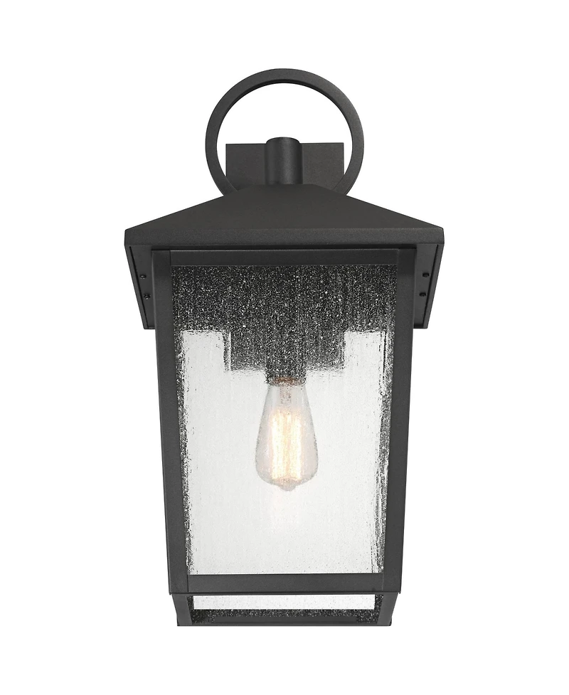 John Timberland Westmont 22"H Sand Black Outdoor Wall Light Set of 2