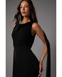 Coast Women's Cowl Back Crepe Maxi Dress