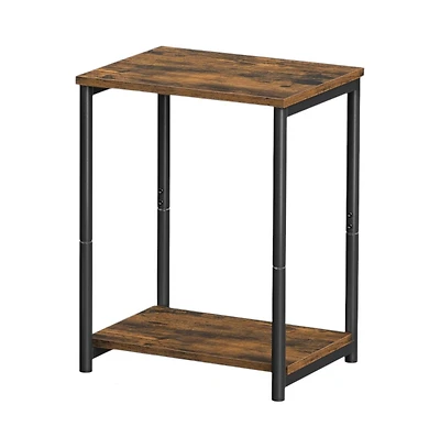 Slickblue 2 Tier Side Tables Set for Living Room Bedroom Storage Shelf