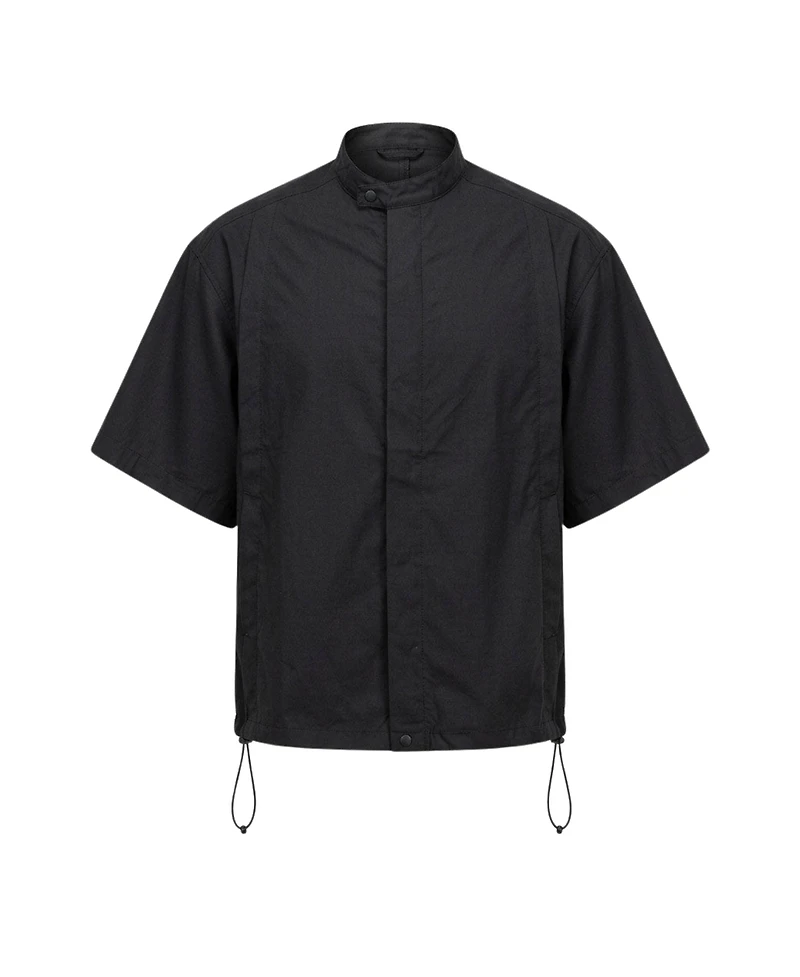 Modenaire Men's Short-Sleeve Stand-Collar Jacket