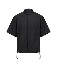 Modenaire Men's Short-Sleeve Stand-Collar Jacket