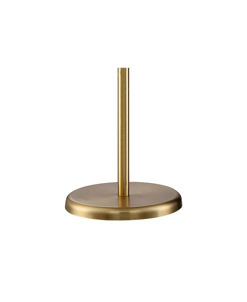 360 Lighting Traditional Pharmacy Floor Lamp with Usb Charging Port 55" Tall Brass Dome Shade Adjustable Arm for Living Room Reading