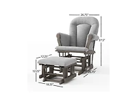 Child Craft Cozy Glider and Ottoman