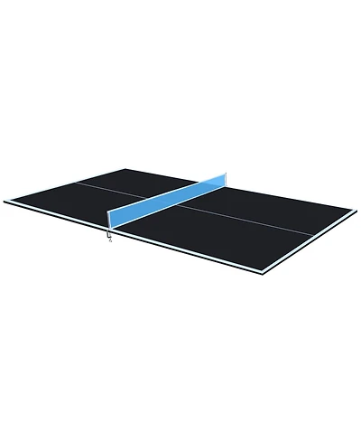 Rainsken 8.5FT Mid-Size Ping Pong Conversion Top, Foldable and Portable Tennis Table Top with Net, Single Side Upright for Indoor Games